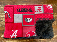 SALE Adult XL Alabama Fleece Fur Blanket