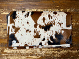 Adult Cowhide Minky on Minky Blanket