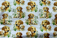Toddler Golden Retriever Minky Fur Blanket