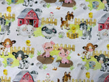 Baby Baby Farm Animals Minky Fur Blanket