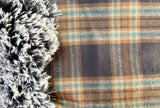 Toddler Plaid Minky Fur Blanket