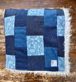 Adult Jean Patchwork Fur Blanket