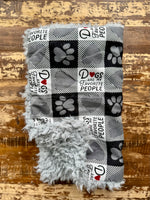 Flannel Dog Loving Plaid Car Seat Blanket