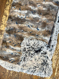 Adult Tan Rabbit Minky Fur Blanket