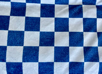 Adult Checkered Minky Fur Blanket