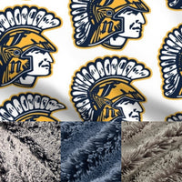 Adult North Fargo Spartans Minky Fur Blanket