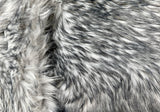 Adult Silver Teddy Bear Fur Minky Blanket