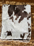 Mini Baby Cowhide Minky Fur Blanket