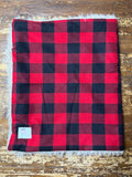 Plaid Flannel Fur Car seat Blanket