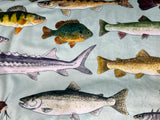 Adult Fish Minky Fur Blanket