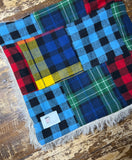 Plaid Flannel Fur Car seat Blanket