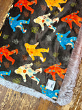 Adult Bigfoot Minky Fur Blanket