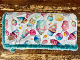 Toddler Ice Cream Treats Minky Fur Blanket