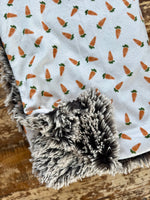 Mini Baby Carrots Minky Fur Blanket