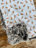 Mini Baby Carrots Minky Fur Blanket