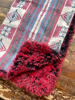 Mini Aztec Minky Fur Blanket