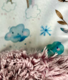 Mini Baby Blush Skies Minky Fur Blanket
