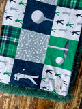 Adult Golf Minky Fur Blanket