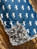 Toddler Moose Minky Fur Blanket