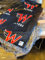 Travel Williston Flyers Minky Fur Blanket