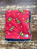 Fleece Grinch Fur Car Seat Blanket