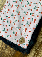 Toddler Cherry Minky Fur Blanket