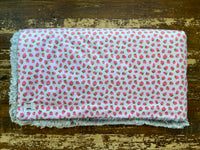 Toddler Strawberries Minky Fur Blanket