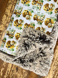 Toddler Golden Retriever Minky Fur Blanket