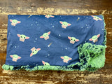 Adult Baby Yoda Minky Fur Blanket