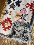 Adult Western Minky Fur Blanket