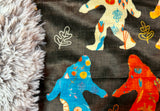 Adult Bigfoot Minky Fur Blanket