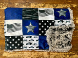 Toddler Sheriff Minky Fur Blanket