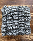 Mini Baby Black and White Enzo Fur Blanket