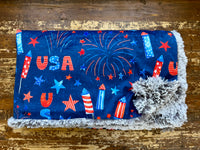Adult USA Minky Fur Blanket