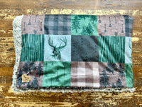 Adult Rustic Wilderness Minky Fur Blanket