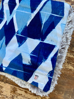 Blue Minky Fur Car seat Blanket