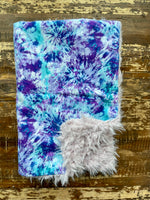 Flannel Fur Tie-dye Car Seat Blanket