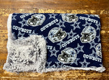 Adult XL Football Fleece Fur Blanket
