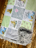 Toddler Winnie the Pooh Minky Fur Blanket