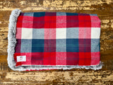 Toddler Plaid Minky Fur Blanket