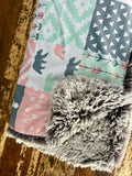 Toddler Woodland Wander Minky Fur Blanket