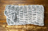 Adult Enzo Frosty Sage Minky on Minky Blanket