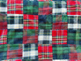 Adult Flannel Cabin Patch Plaid Fur Blanket