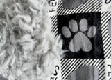 Flannel Dog Loving Plaid Car Seat Blanket