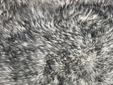 Adult Silver Teddy Bear Fur Minky Blanket