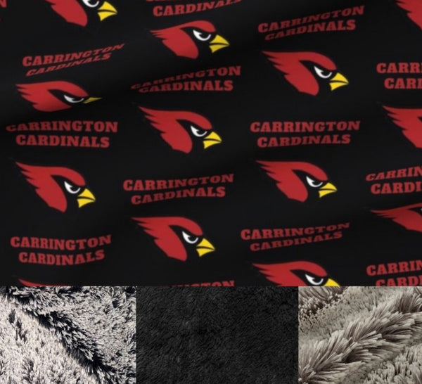 Adult Carrington Cardinals Minky Fur Blanket