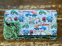 Toddler Trucks Minky Fur Blanket