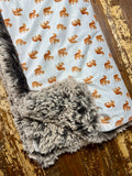 Baby Squirrel Minky Fur Blanket