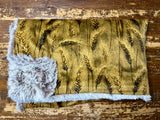 Adult Fields of Wheat Minky Fur Blanket