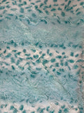 Adult Teal Fawn Minky on Minky Blanket
